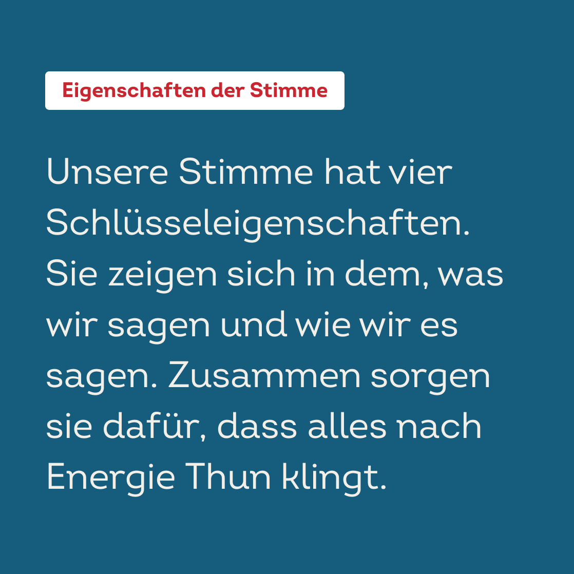 Markenstimme Eigenschaften