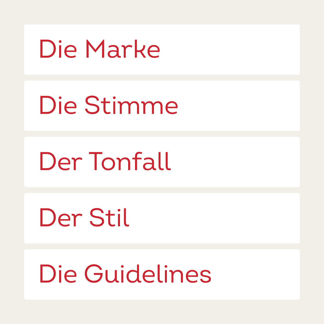 Aufbau der Markenstimme