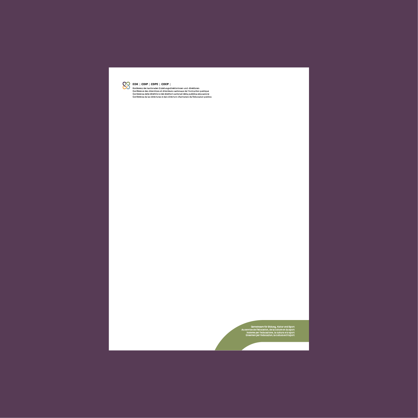 EDK Briefpapier