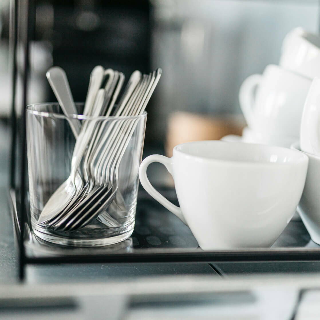 Kafi im Workshopraum Kafi im Workshopraum