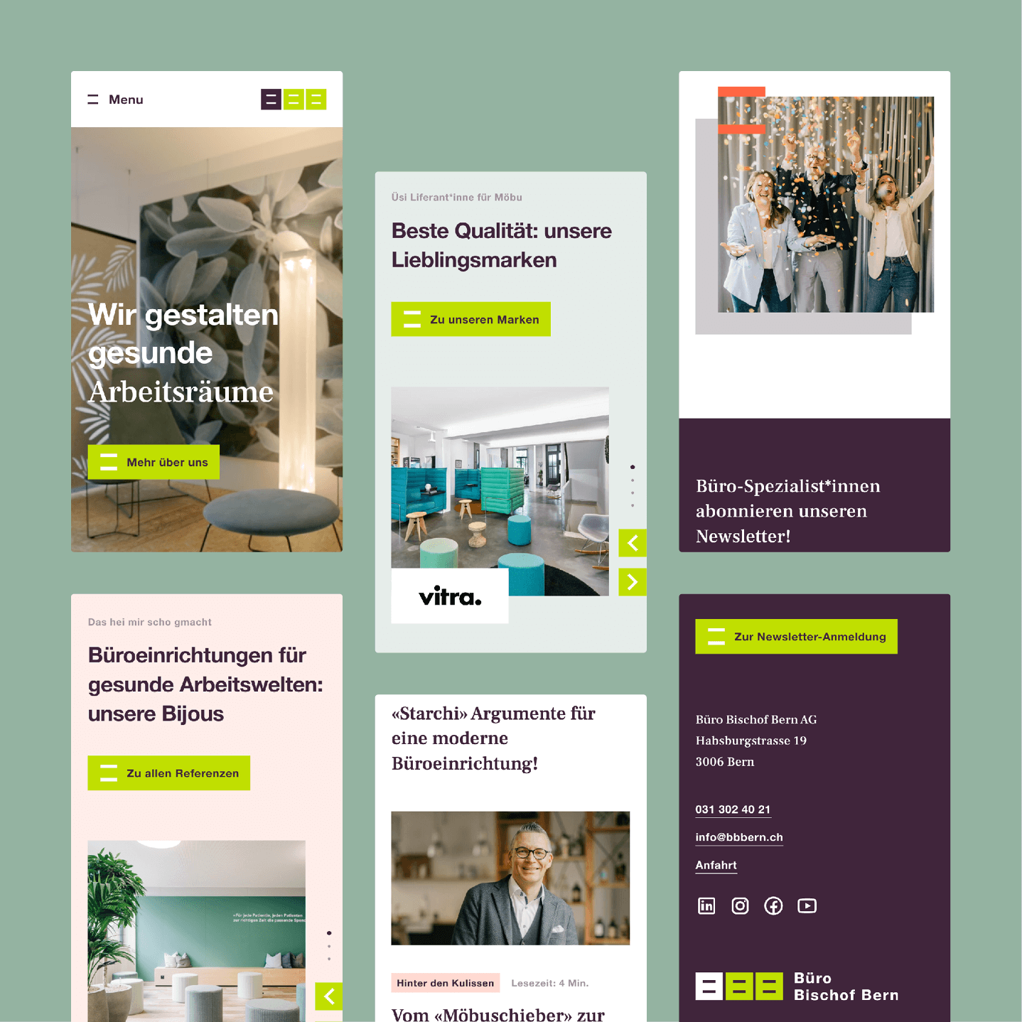 Büro Bischof Bern Webdesign