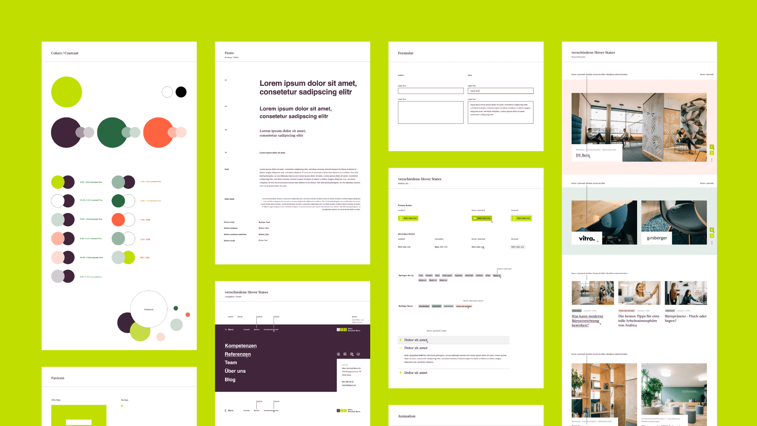 Büro Bischof Bern UI/UX Konzept Büro Bischof Bern UI/UX Konzept