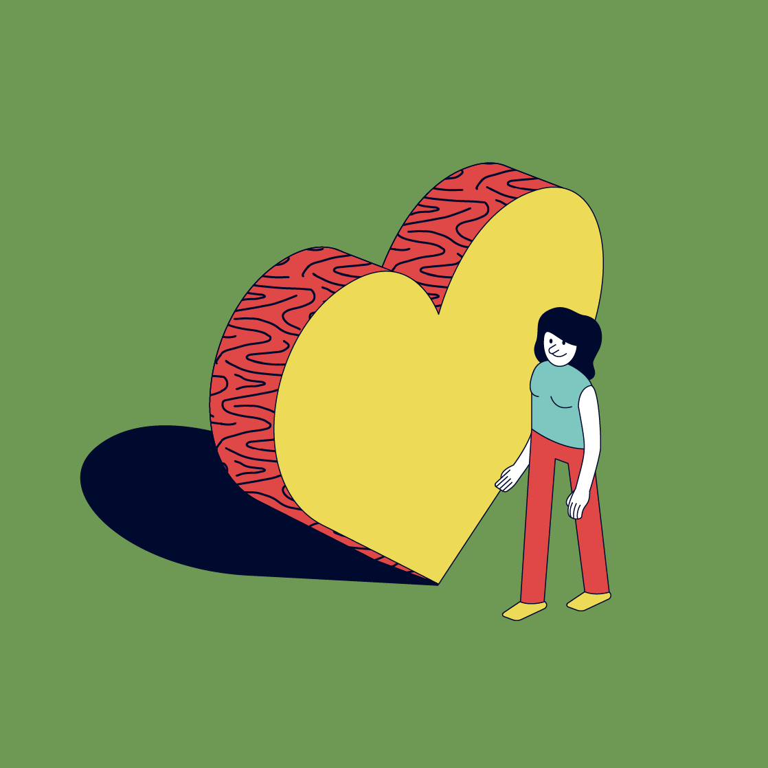 Employer Branding FRESCH Identity Illustration Rot