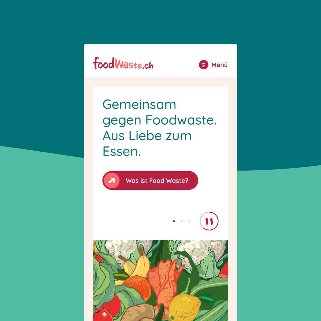 Webdesign foodwaste.ch