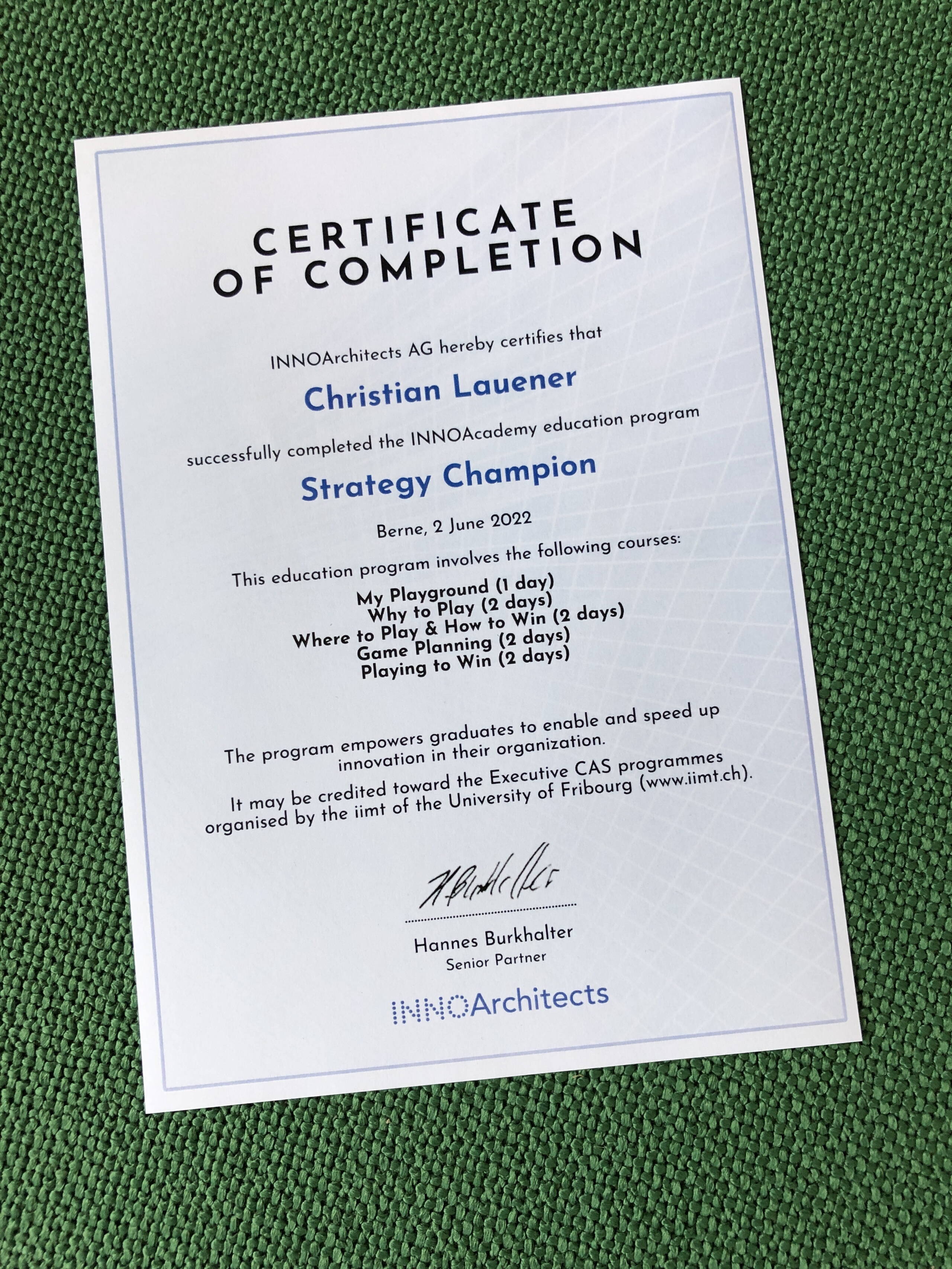 Strategy Champion