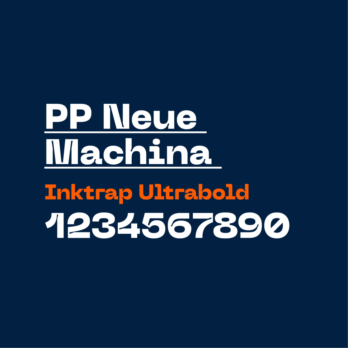 p3b / p4b Schrift PP Neue Machina p3b / p4b Schrift PP Neue Machina