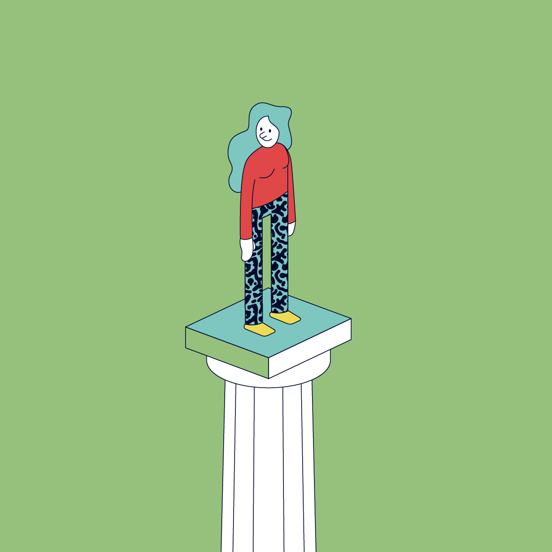 Employer Branding FRESCH Identity Illustration Gelb