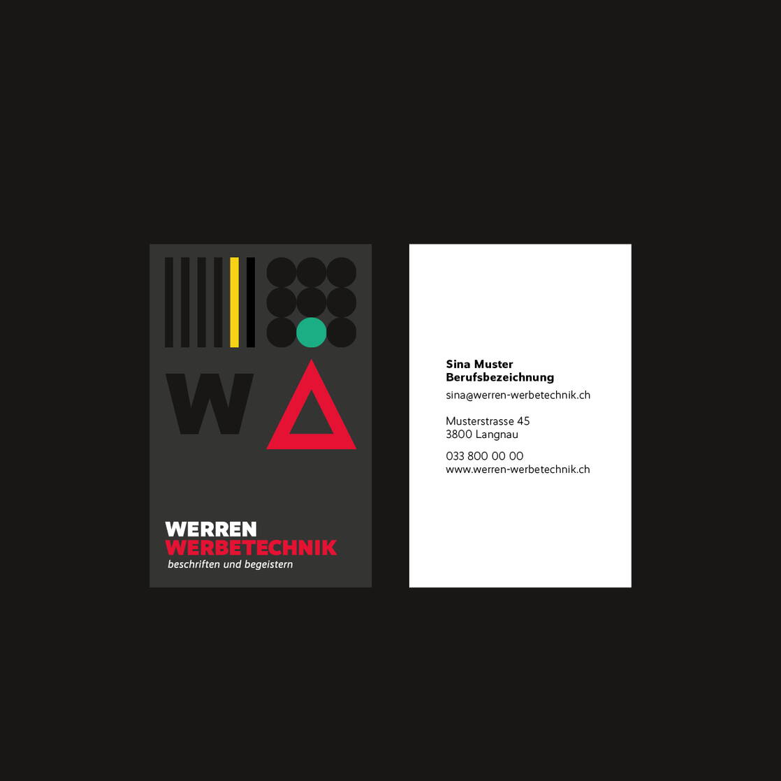 Werren Werbetechnik Visitenkarte Werren Werbetechnik Visitenkarte