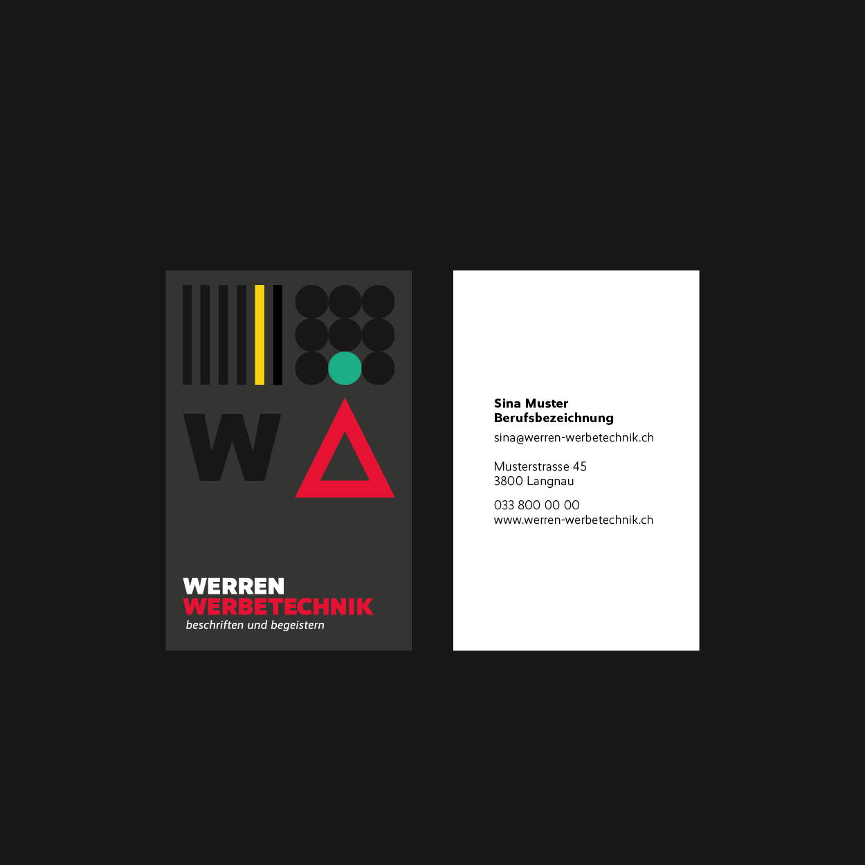 Werren Werbetechnik Visitenkarte