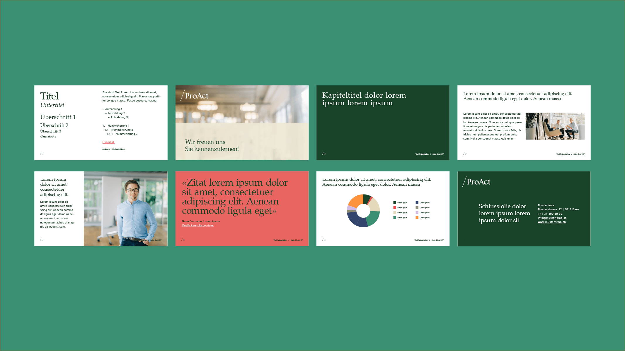 Proact Präsentation Beispielfolien für eine Präsentation