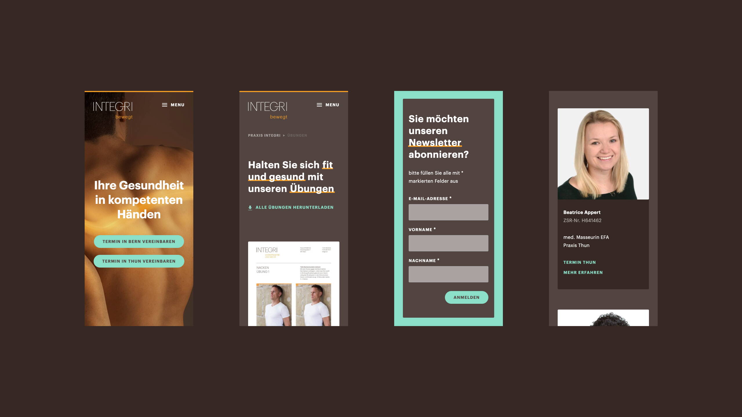 Praxis Integri Mobile Ansicht Praxis Integri Mobile Ansicht