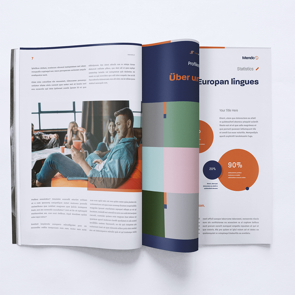 Print Mock-up der Mendo AG Print Mock-up der Mendo AG