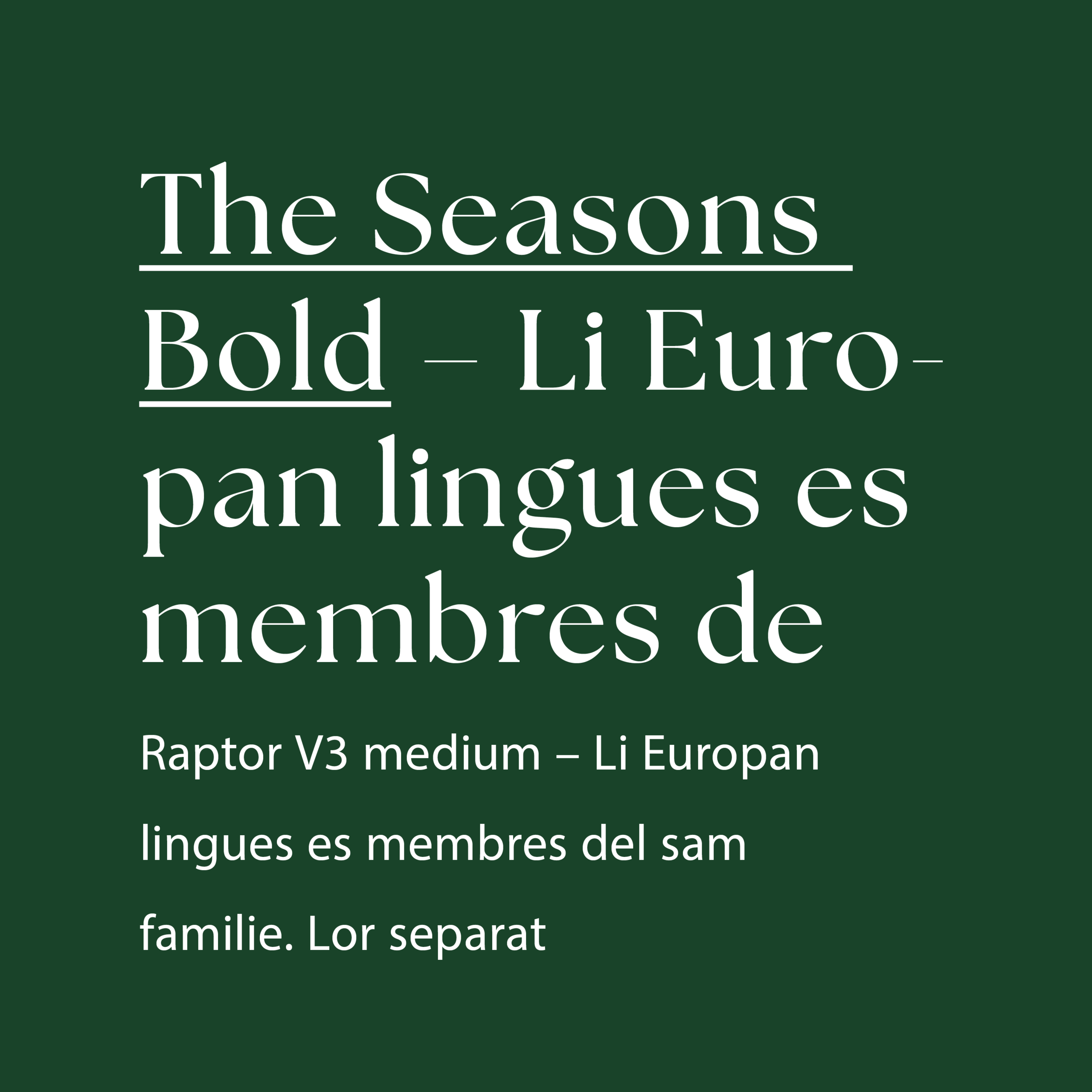 The Season von Elena Genova macht’s charmant, Raptor von Vojtech Riha sorgt für Klartext.