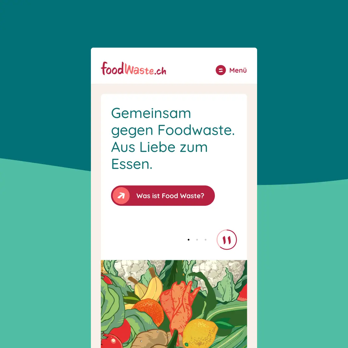 Webdesign foodwaste.ch