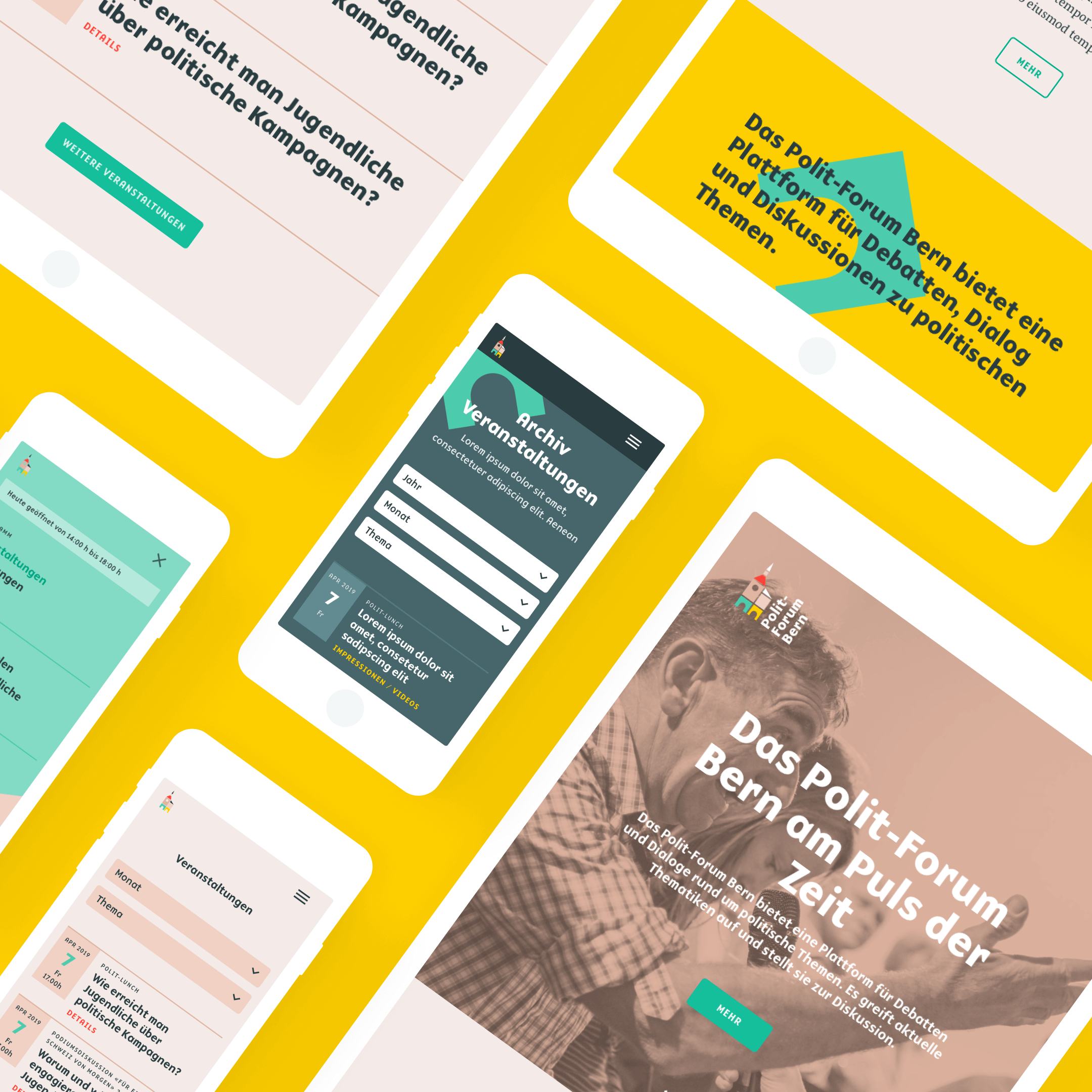 Polit-Forum Bern Webdesign