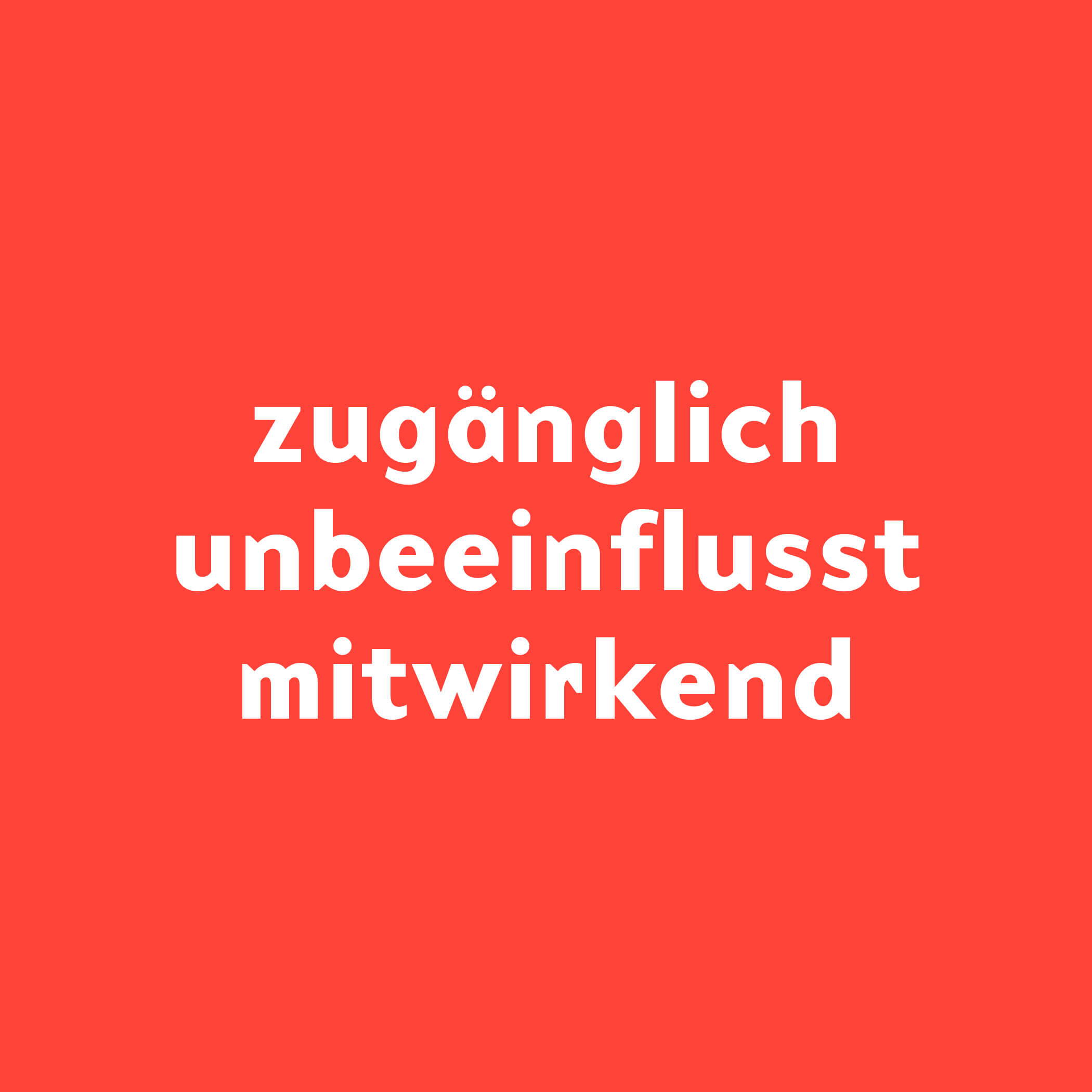 Polit-Forum Bern Markenwerte