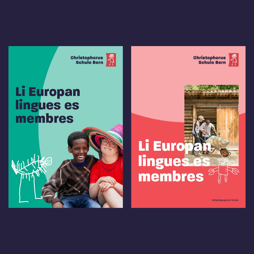 Bild, Farbe, Illustration und Typo der Christophorus Schule Bern Bild, Farbe, Illustration und Typo der Christophorus Schule Bern